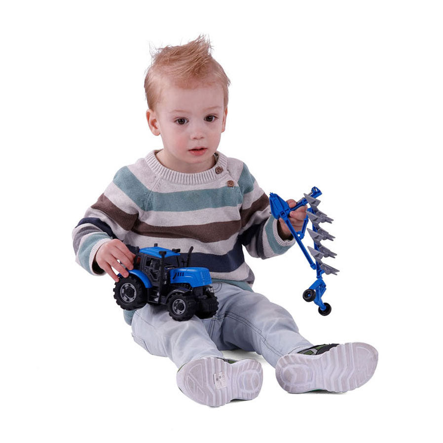 Cavallino -Traktor mit Team Blue, Skala 1:32