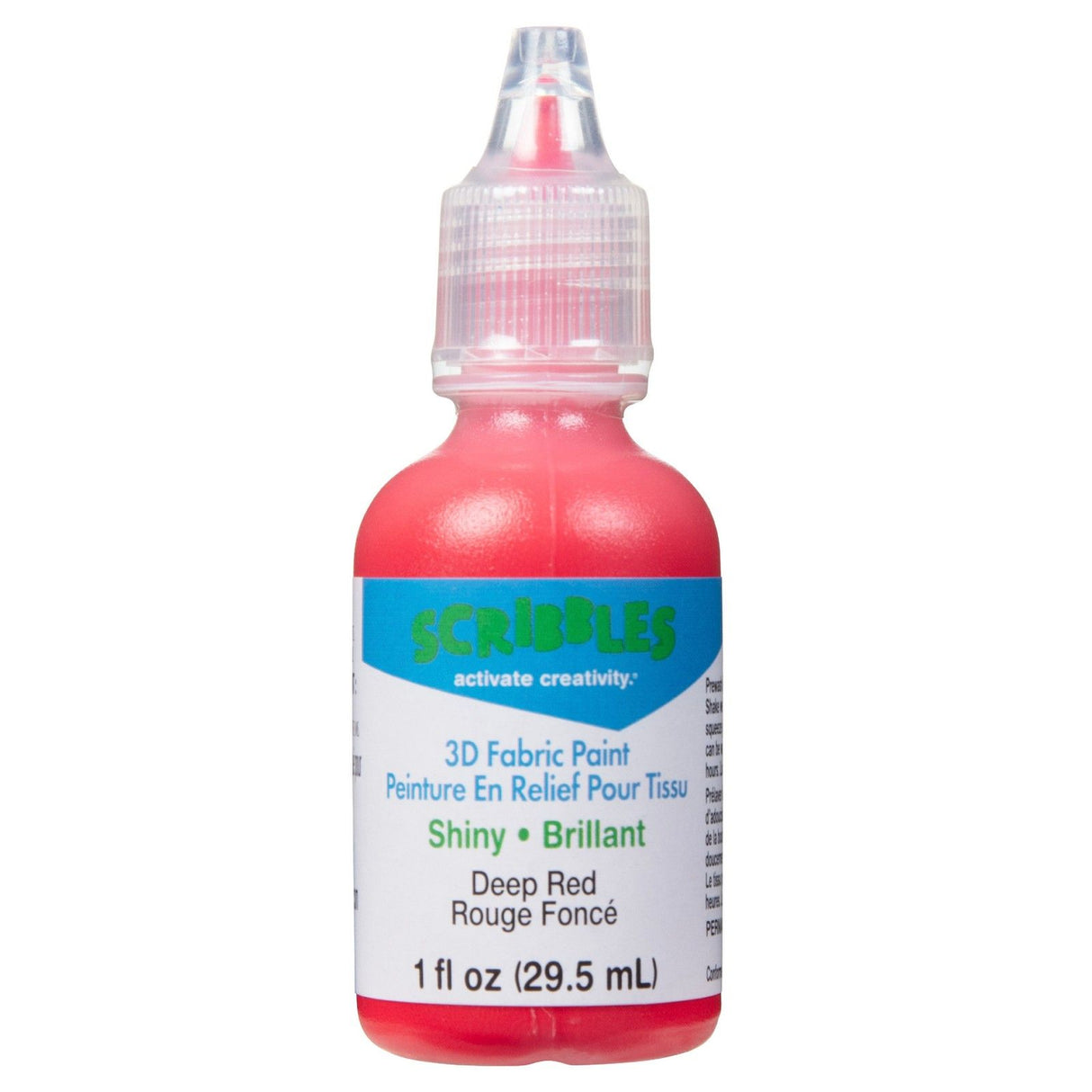 Scribbles • 3D-Textilfarbe glänzend 29,5 ml tiefrot