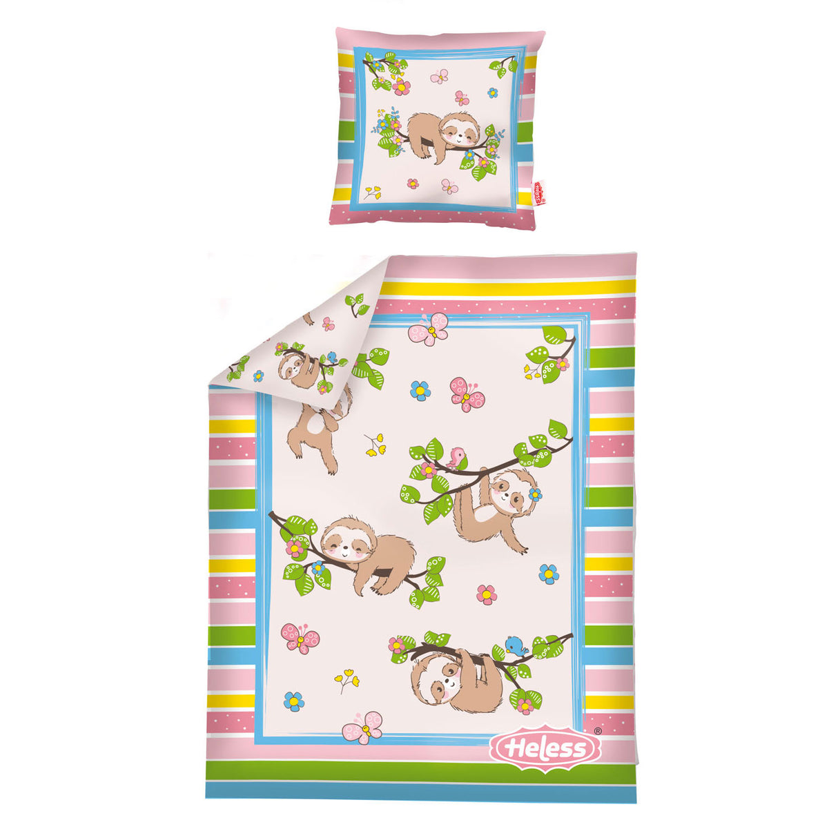 Heless Doll Decke Faultier mit Kissen