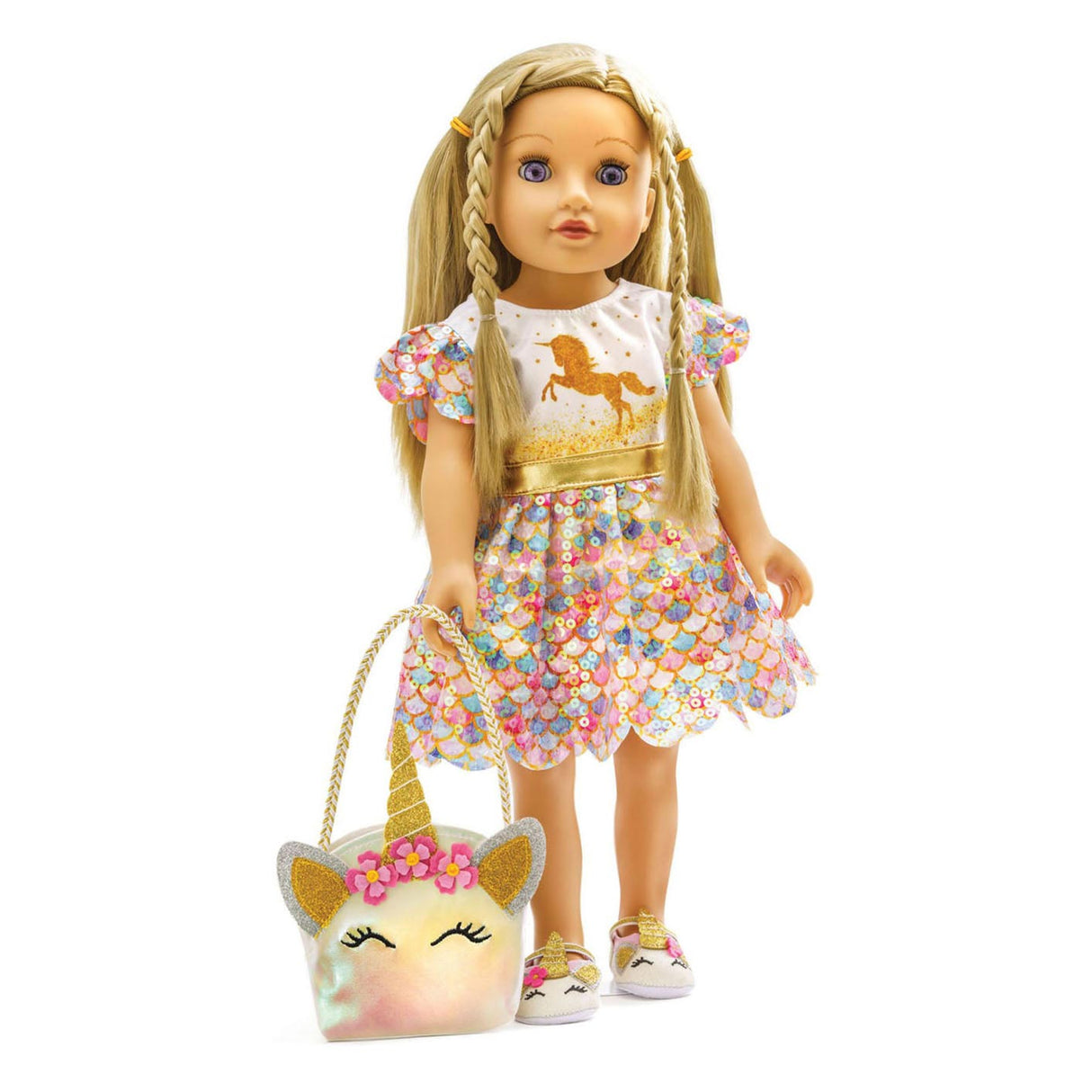 Doll Bag Unicorn, 35-45 cm