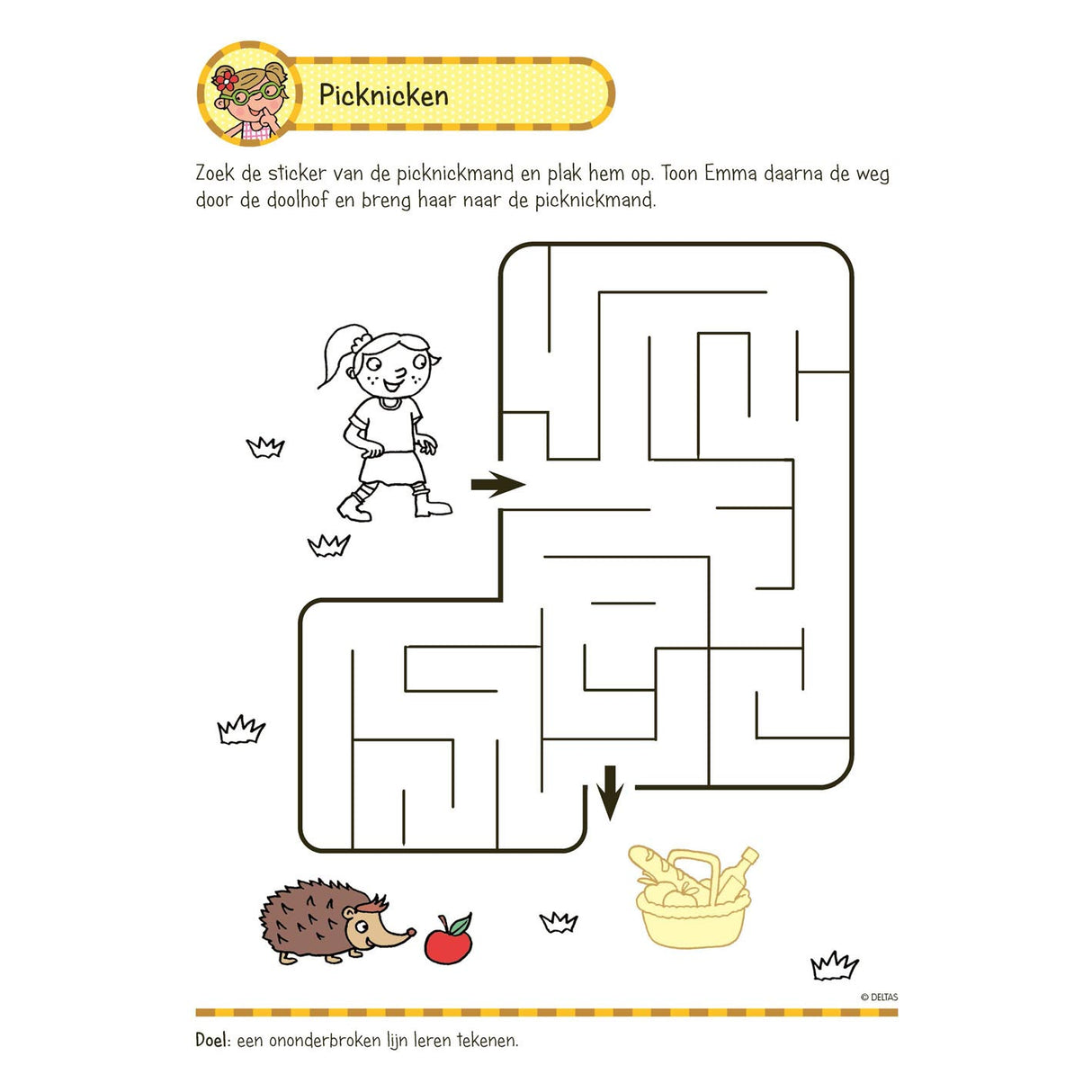 Deltas üben Spaß mit Aufklebern – Schreiben, Lesen, Zählen (5–6 Jahre)