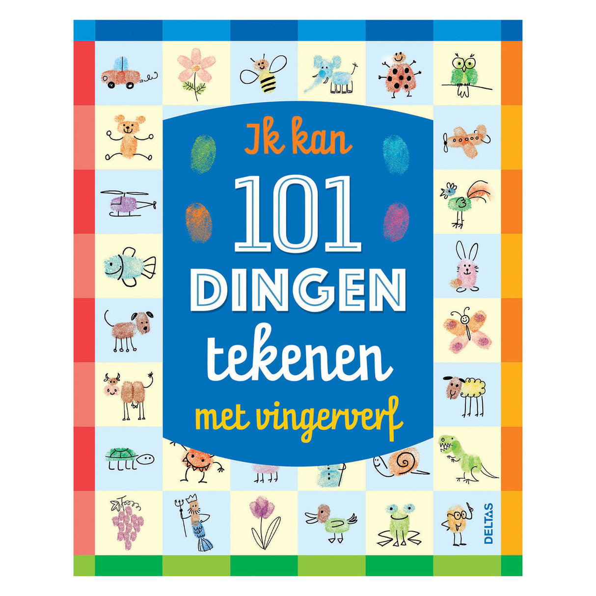 Deltas Hobbybuch „Ich kann 101 Dinge mit Fingerfarbe zeichnen“.