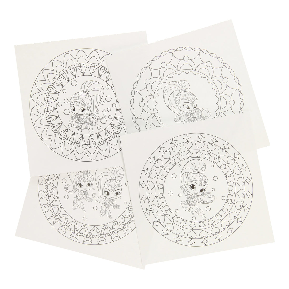 Schimmerndes Mini-Mandala-Malbuch