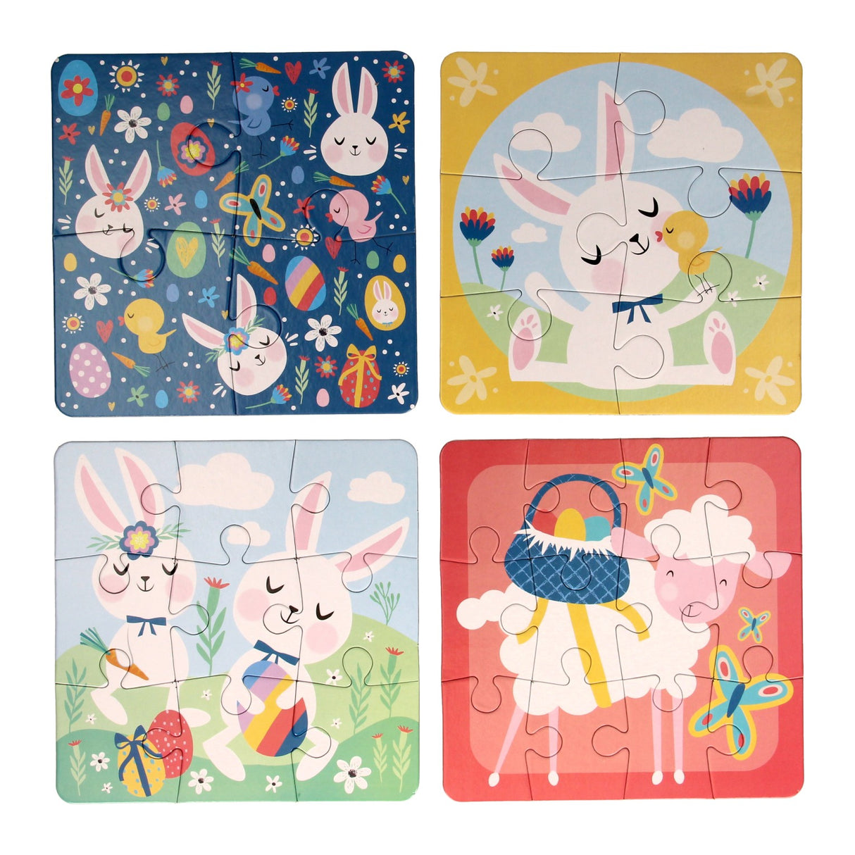 Kinderpuzzle Ostern, 4in1