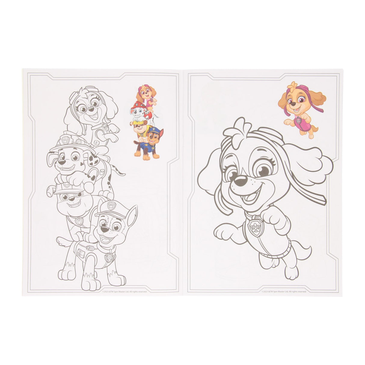Gewinnt Holland Colorbook Paw Patrol mit Farbbeispielen