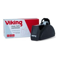 Tapedispenser viking plastic zwart