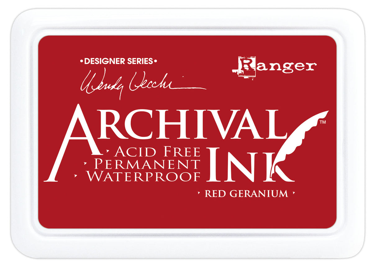 Ranger Ink Ranger • Archiv-Stempelkissen, rote Geranie