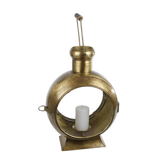 Keine Feuerlaterne Berend Antikgold Glas Metall 33x23x46cm