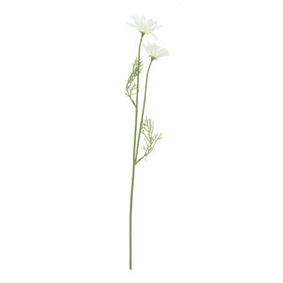 No brand Kunstblume Gänseblümchen aus weißer Seide 56 cm | 4 Stück
