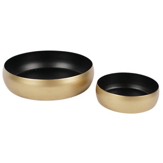 Schale gold matt schwarz 14,5 cm 2 sortiert 2er Set | 4 Stück