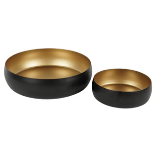 Schale gold matt schwarz 14,5 cm 2 sortiert 2er Set | 4 Stück