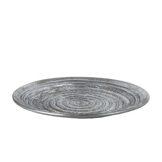 No brand Tablett Ceara Silber Metall 39x39x2cm | 2 Stk