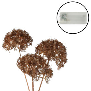 No brand Kunstblume Heracleum Countryfield LED Kupfer 80 cm