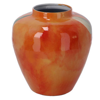 No brand Vase Tulpe orange Metall 20x20x22cm
