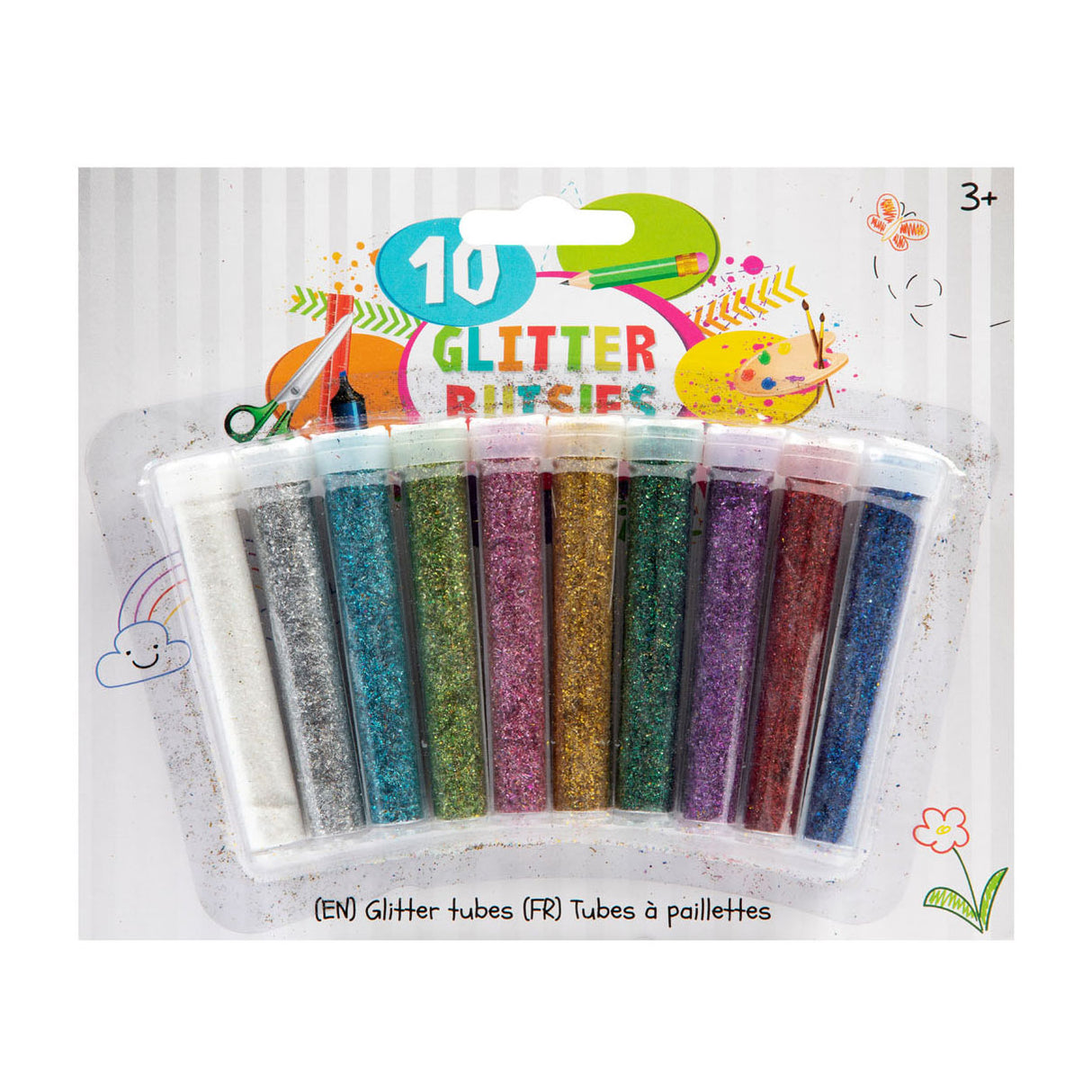 Creative Craft Group Glitzer in Tube, 10st.