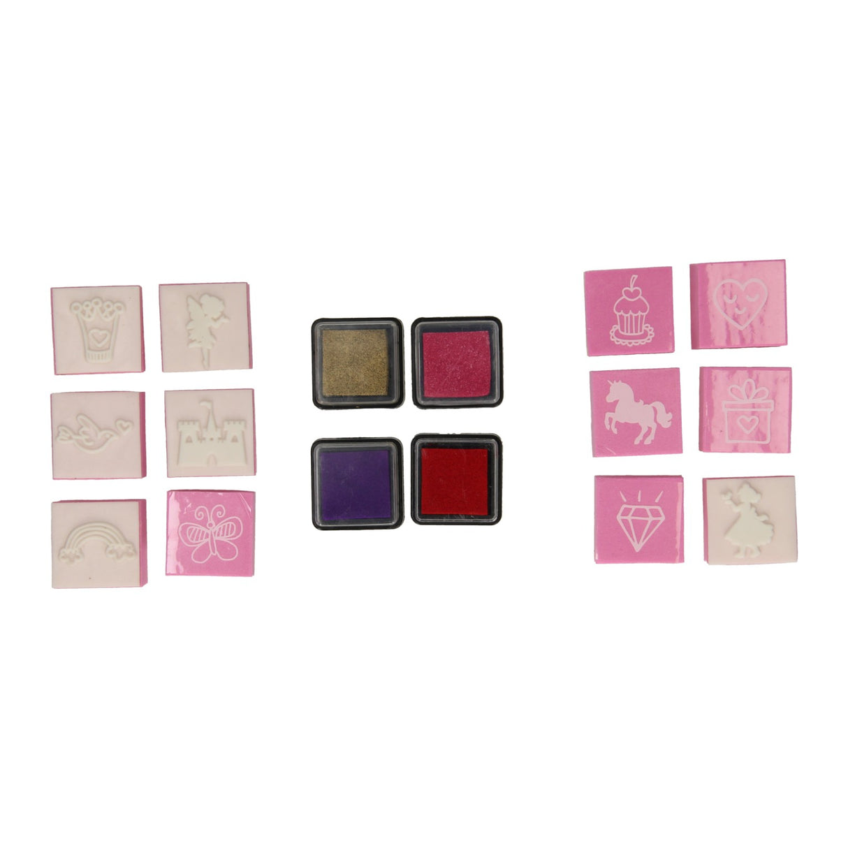 Grafix Schaumstoff-Stempelset – rosa