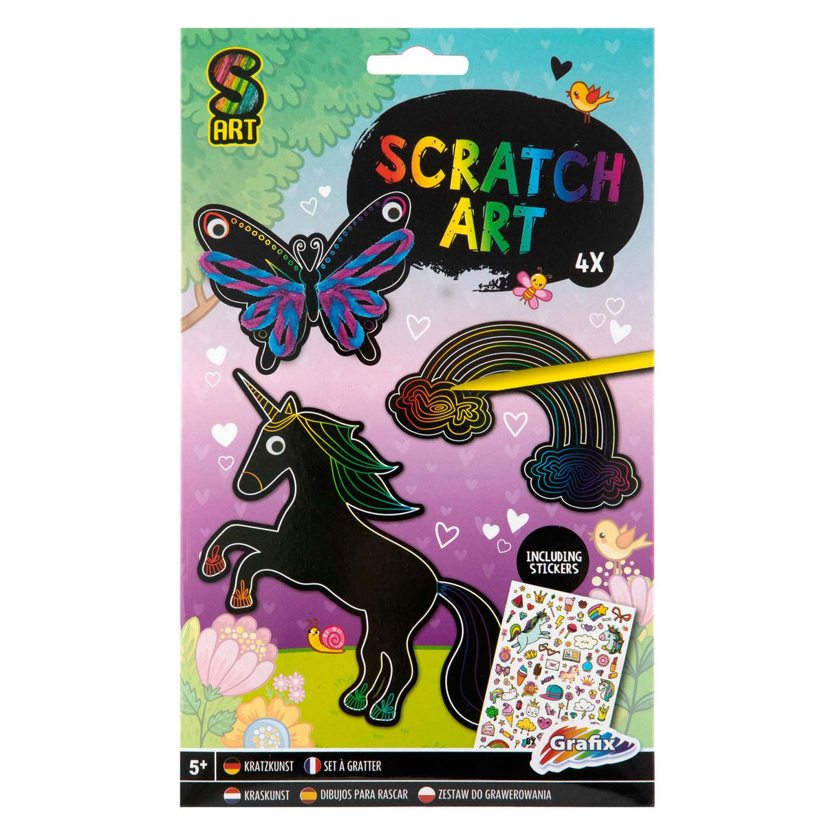 Eine kreative Bastelgruppe bastelt Ihr eigenes Scratch-Art-Mädchen