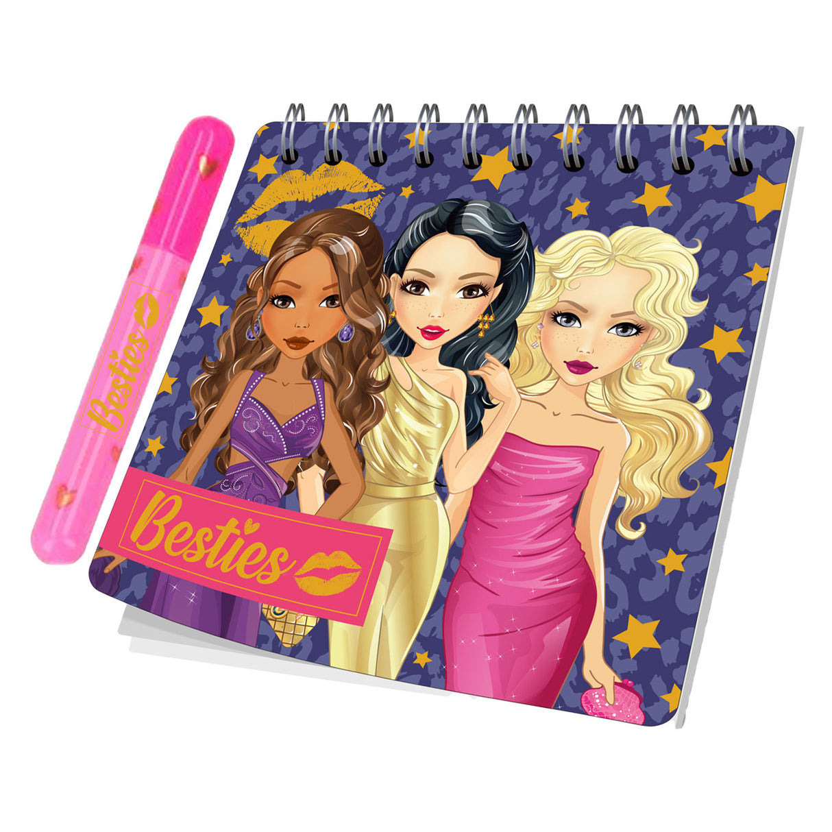 Besties Mini-Notizbuch mit Stift