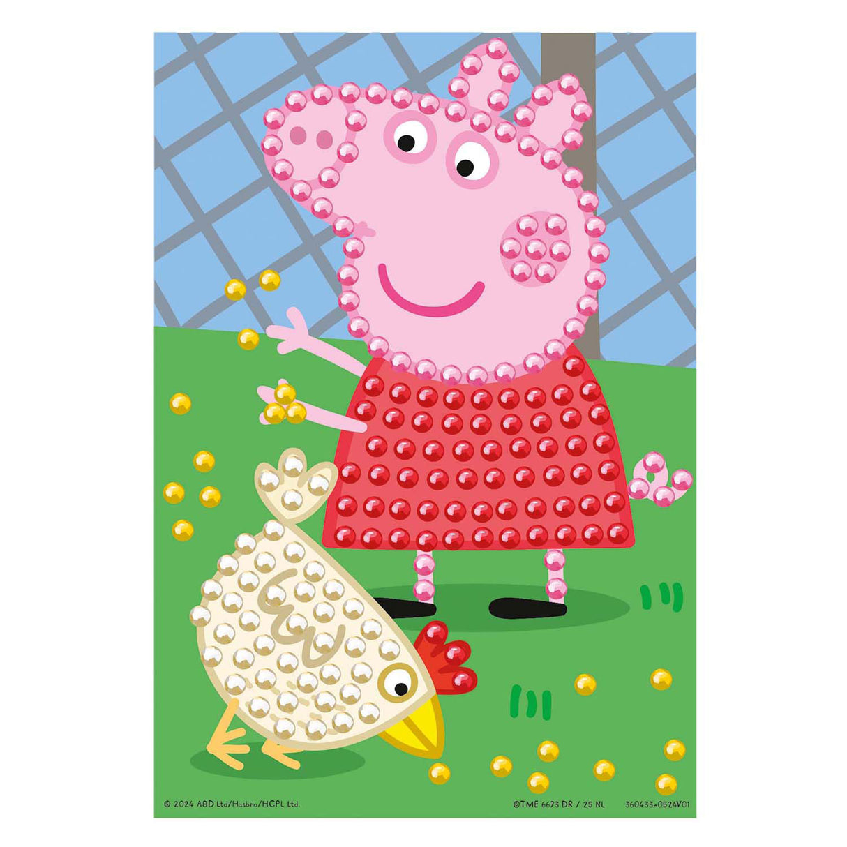 Kreative Bastelgruppe Moxy Peppa Bead Art – A5-Format