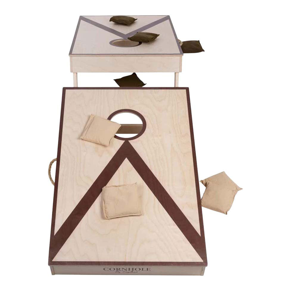 Engelhart cornhole – dubbel set – 90 x 60 cm – pine birchwood – inclusief 2 x 4 zakjes en draagtas – outdoor cornhole spel voor gezellig en competitief spel –