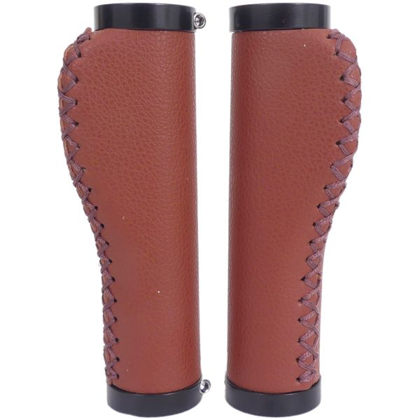 Edge Griff Set Leder inklusive Lockkling - Kamelbraun - 135 135 mm (Ladenverpackung)