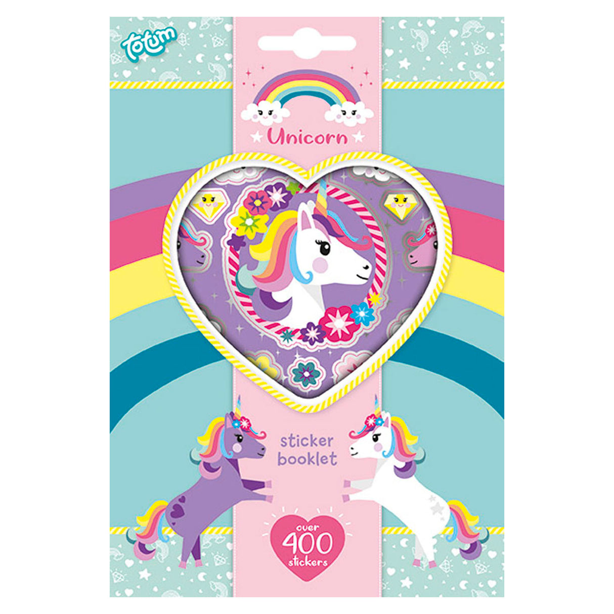 Totum Einhorn-Stickerbögen, 4 Stk.