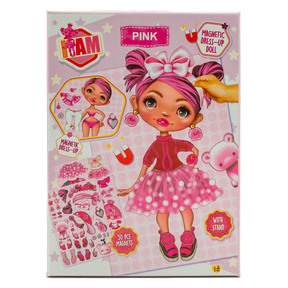 Canenco Ich bin eine magnetische rosa Anziehpuppe