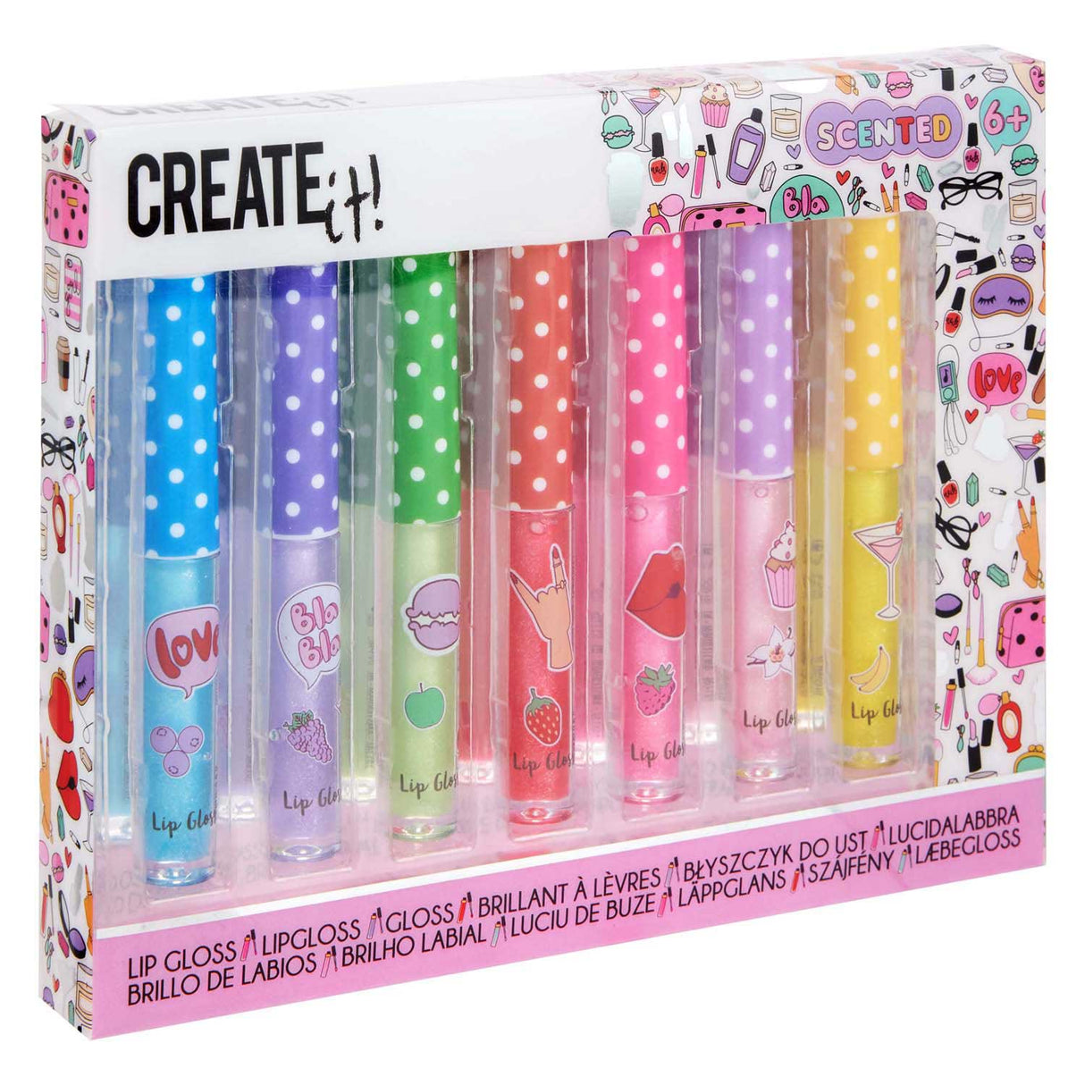 Canenco schafft es! Lipgloss-Duft-Glitzer - 7 Stk.
