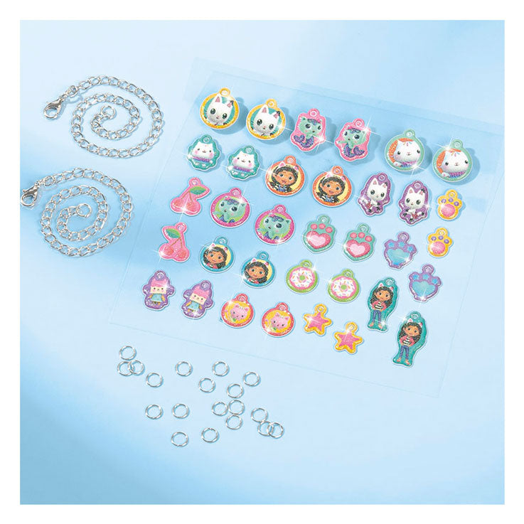 Totum Gabbys Puppenhaus, 2 Bettelarmbänder herstellen – Gabbys Puppenhaus-Bastelset, Schmuck, Freundschaftsarmbänder, Bastelgeschenk für Mädchen ab 3 Jahren