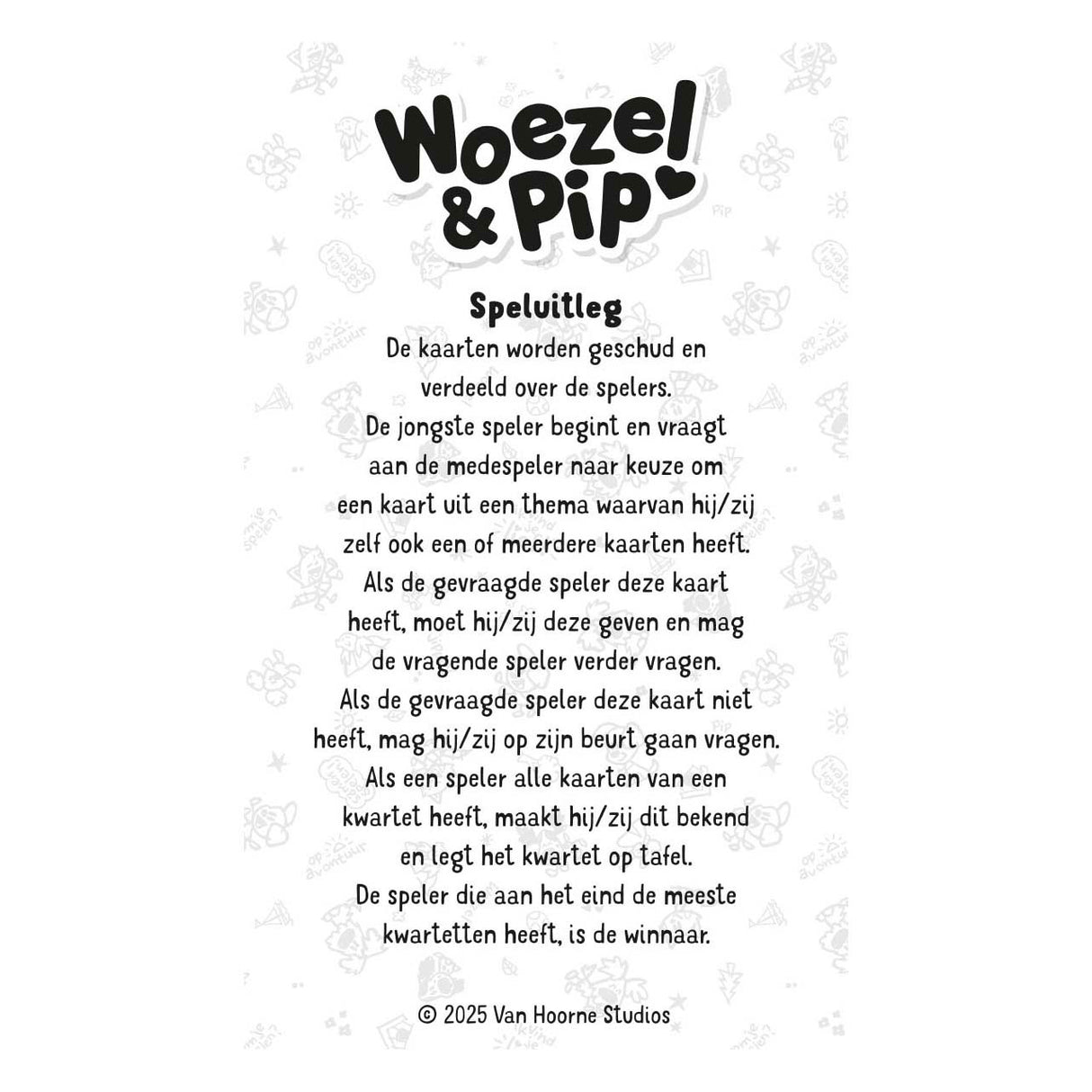 Bambolino Toys Woezel Pip Spiel Quartett | 2 Stk