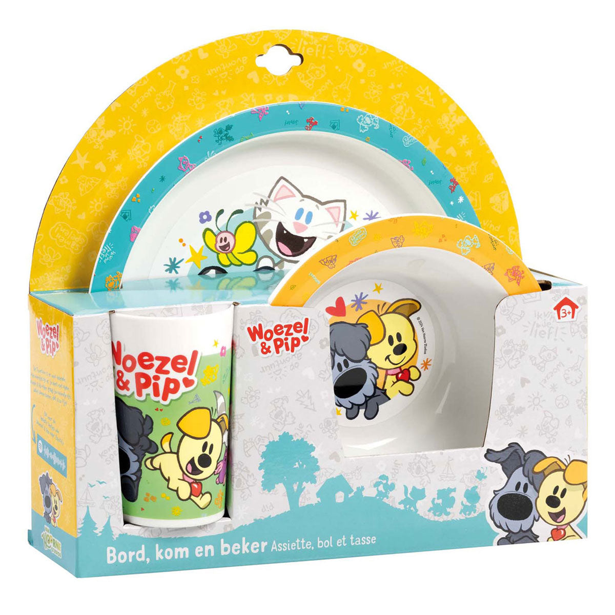 Bambolino Toys Woezel Pip Ess-Set, 3-teilig.