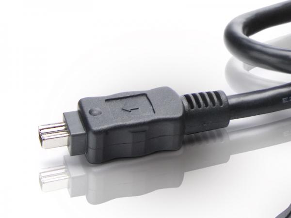 Conceptronic cc44fw18 Firewire 400-Kabel, 4-polig, 1,8 m, schwarz, mm, 400 Mbit/s, IEEE 1394 1394a
