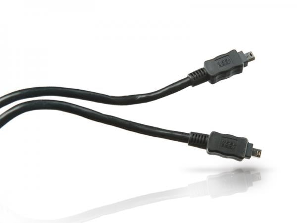 Conceptronic cc44fw18 Firewire 400-Kabel, 4-polig, 1,8 m, schwarz, mm, 400 Mbit/s, IEEE 1394 1394a