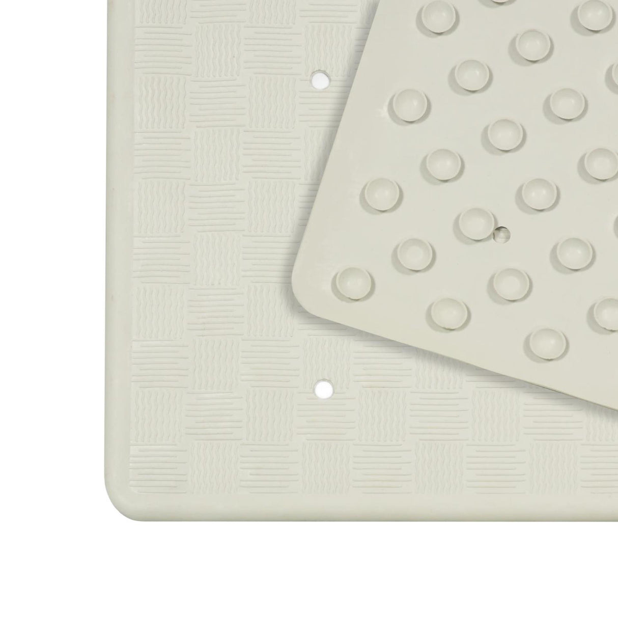 Dutch House Badematte aus Gummi, 35 x 75 cm, weiß