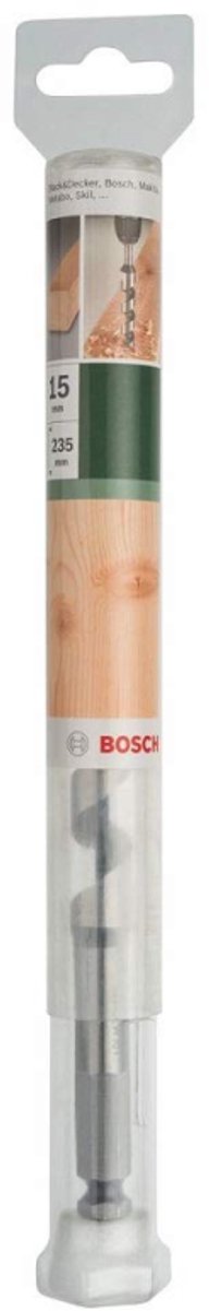 Bosch - Holzschlangenbohrer, Sechskant 15,0 x 160 x 235 mm