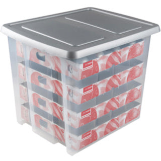 Nesta Weihnachts-Aufbewahrungsbox 45l 64 Kugeln