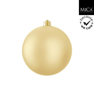 Edelman Kugel unzerbrechlich gold matt - d20cm | 2 Stk