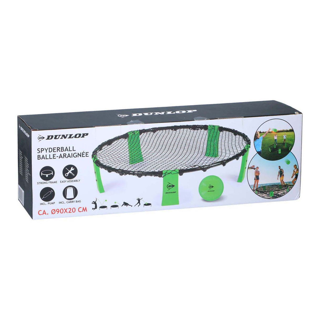 Fang- und Wurfspiel Spyderball | grün | 90cm