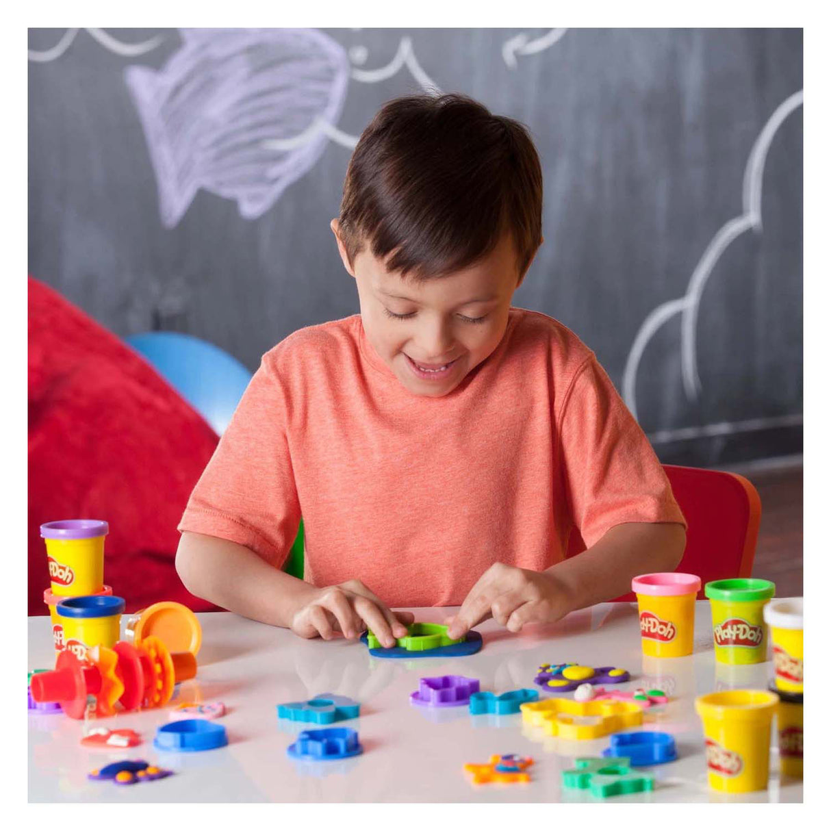 Hasbro Play-Doh-Werkzeugset mit +30 Teilen und 10 Tontöpfen