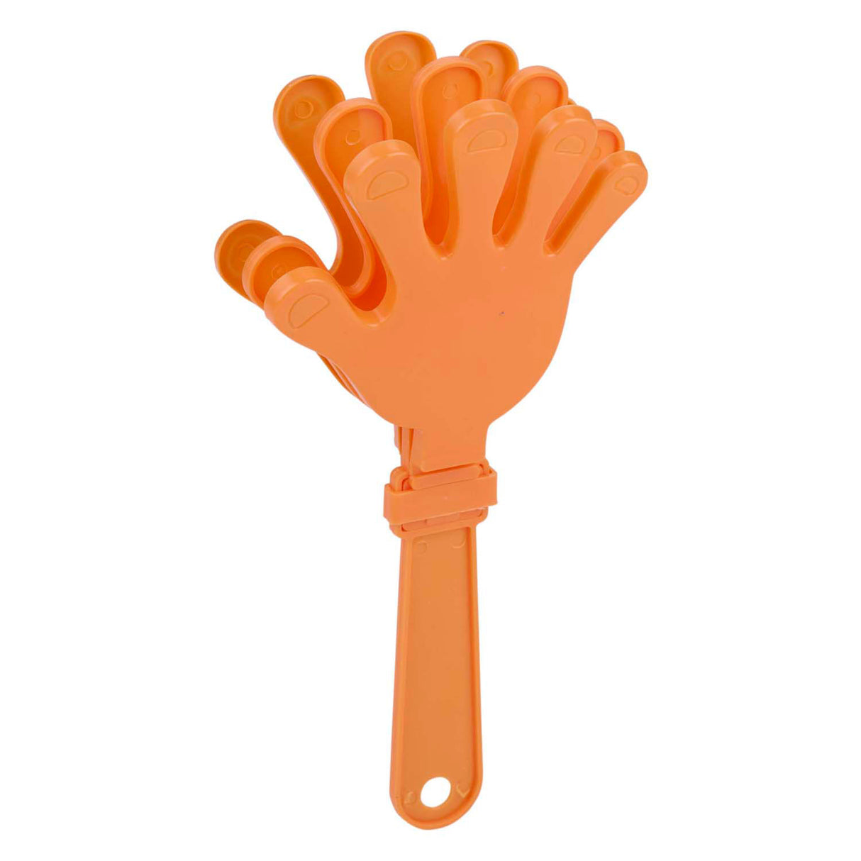 Klatschen Sie in die orangefarbene Hand