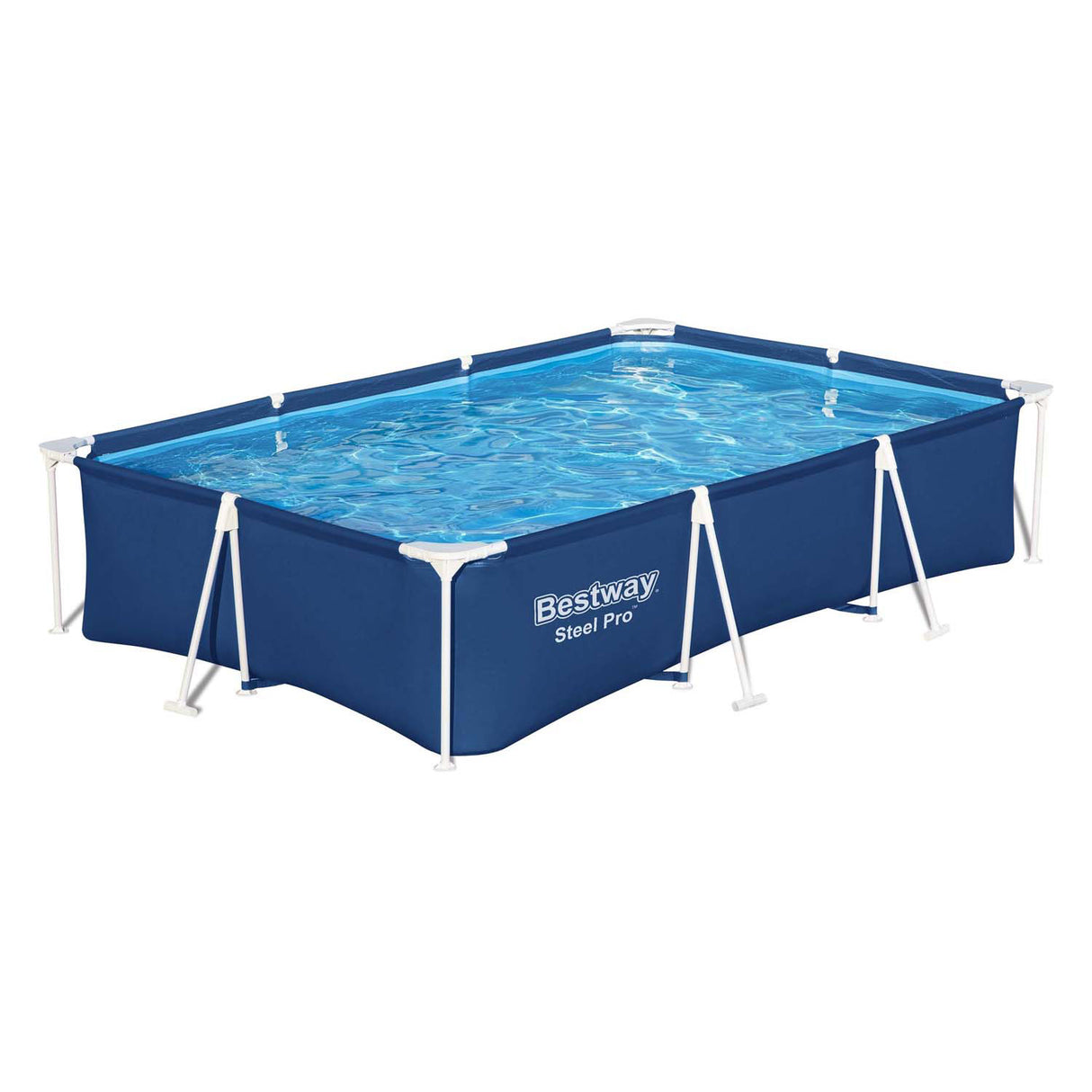 Bestway Schwimmbad-Stahl-Pro-Set, rechteckig, 300 cm