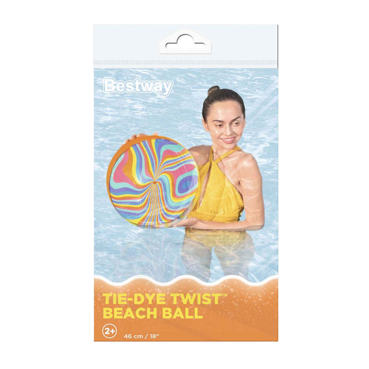 Bestway Strandball Tie-Dye Twist Strandball, 34 cm