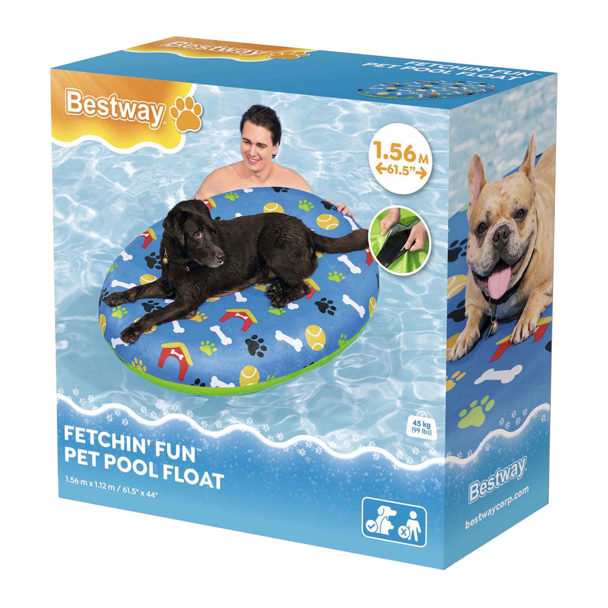 Die aufblasbare Luftmatratze für Haustiere von Bestway bringt Spaß