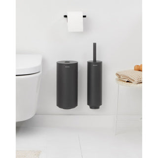 Brabantia Mindset Toilettenzubehör, 3er-Set Mineral Infinite Grey
