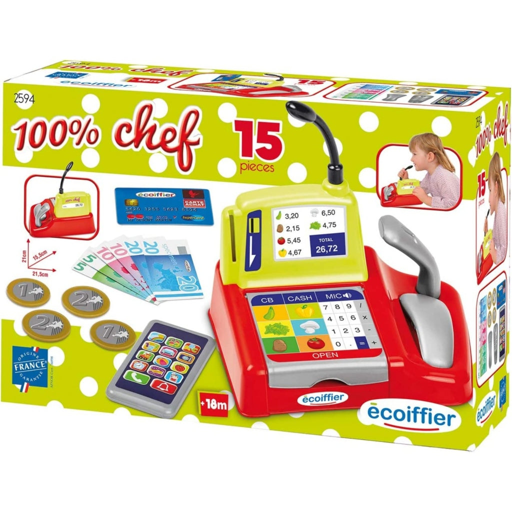 Ecoiffier 100 % Chef Registrierkassen-Spielset