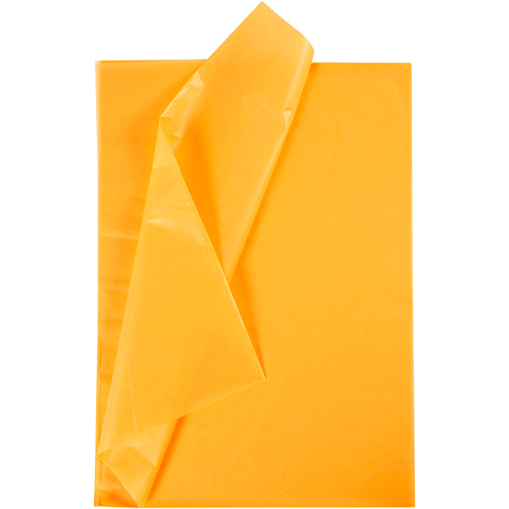 Creativ Company Seidenpapier, Blatt 50x70 cm, 17 g, gelb, 10 Blatt 1 Box