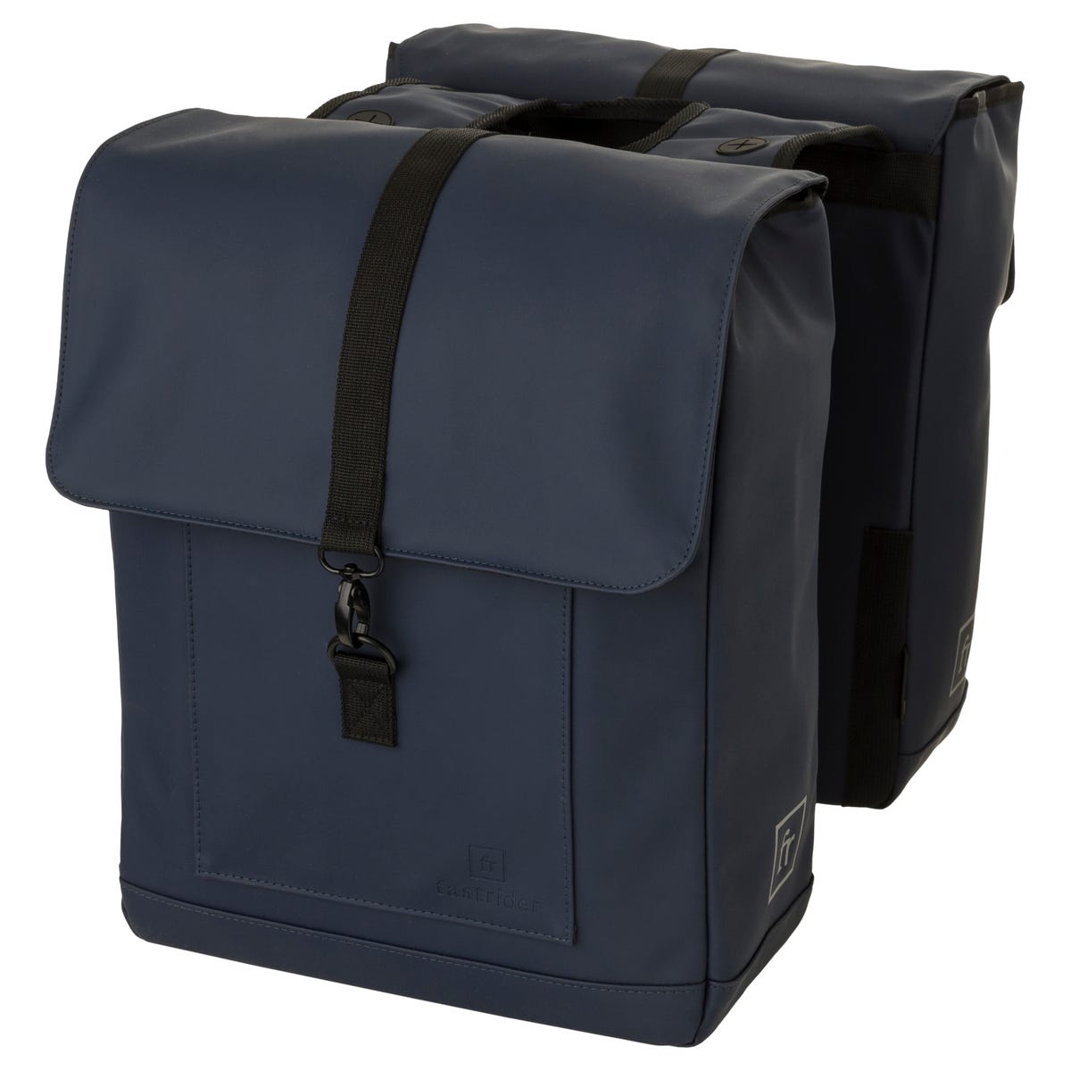 Fastrider jaxx ii dubbele fietstas – mik-compatibel – 28l – waterafstotend – incl. laptopvak – navy