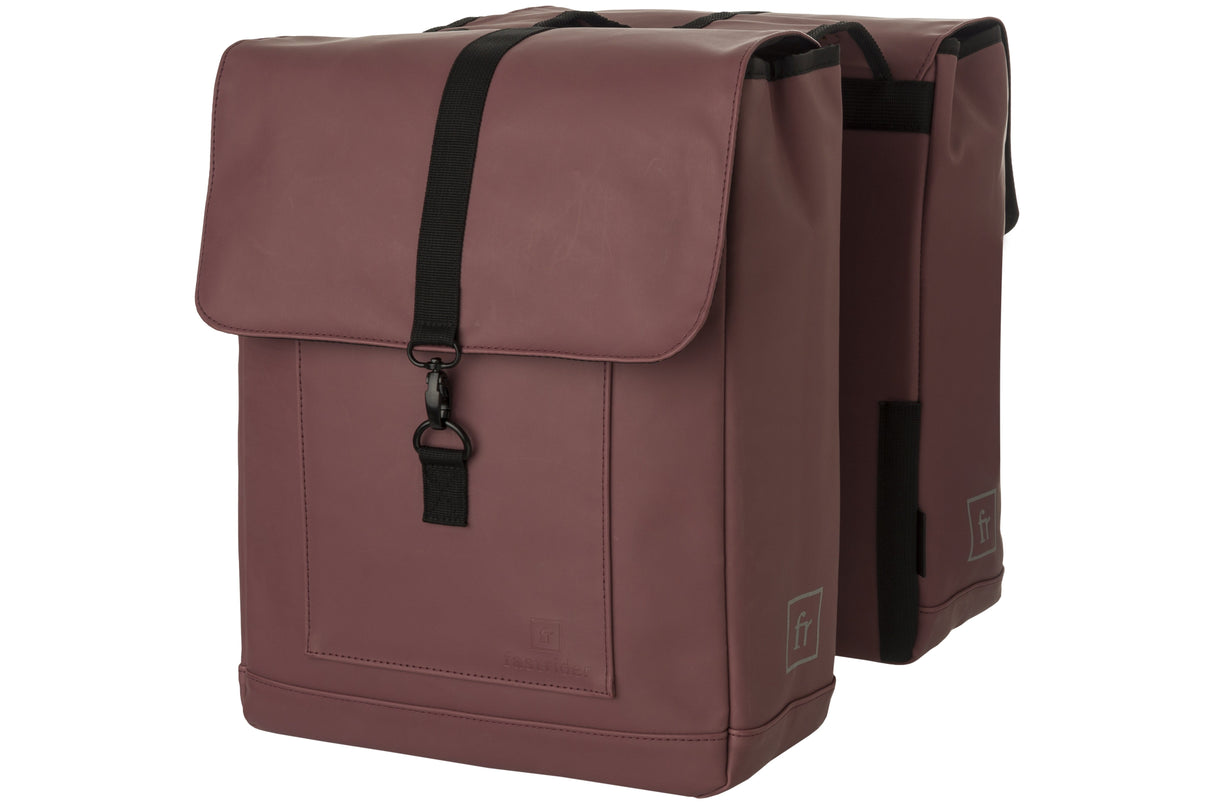 Fastrider jaxx ii dubbele fietstas – mik-compatibel – 28l – waterafstotend – incl. laptopvak – roze
