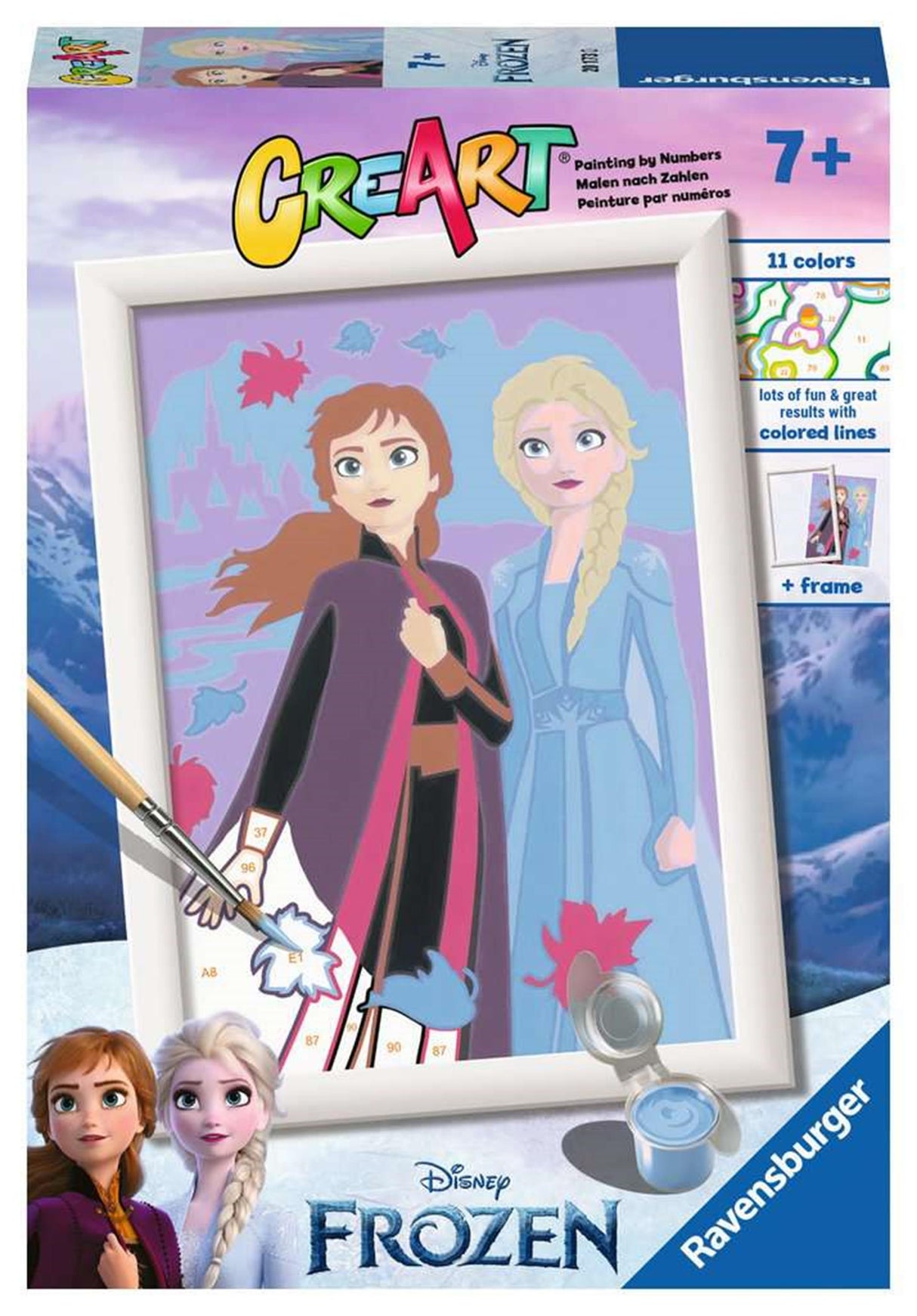 Ravensburger Creart Painting bei Nummer - Disney Schwestern für immer