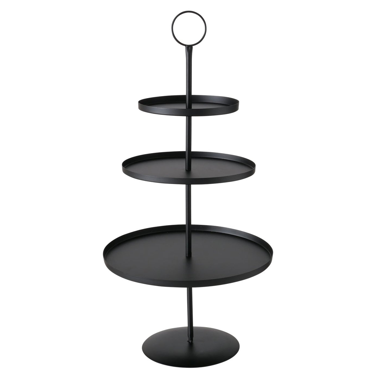 Boltze Home Etagere Samona Metall ø30x60cm mattschwarz
